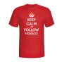 Keep Calm And Follow Monaco T-shirt (red)