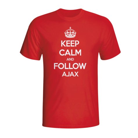 Keep Calm And Follow Ajax T-shirt (red) - Kids