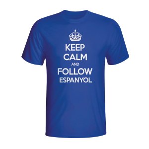 Keep Calm And Follow Espanyol T-shirt (blue)
