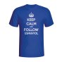 Keep Calm And Follow Espanyol T-shirt (blue) - Kids