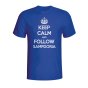 Keep Calm And Follow Sampdoria T-shirt (blue) - Kids