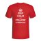 Keep Calm And Follow Liverpool T-shirt (red)