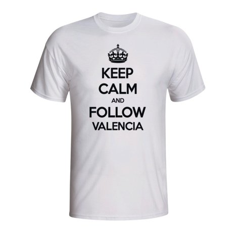 Keep Calm And Follow Valencia T-shirt (white) - Kids
