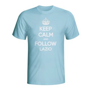 Keep Calm And Follow Lazio T-shirt (sky Blue)