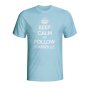 Keep Calm And Follow Marseille T-shirt (sky Blue) - Kids