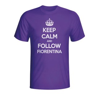 Keep Calm And Follow Fiorentina T-shirt (purple) - Kids