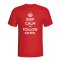 Keep Calm And Follow Bayern Munich T-shirt (red)