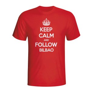 Keep Calm And Follow Athletic Bilbao T-shirt (red)