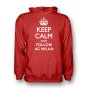 Keep Calm And Follow Ac Milan Hoody (red) - Kids