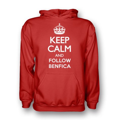 Keep Calm And Follow Benfica Hoody (red) - Kids