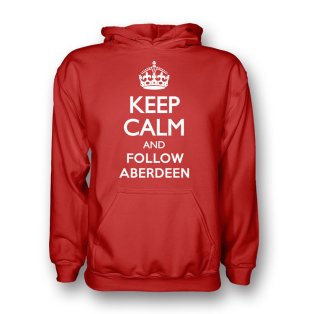 Keep Calm And Follow Aberdeen Hoody (red) - Kids