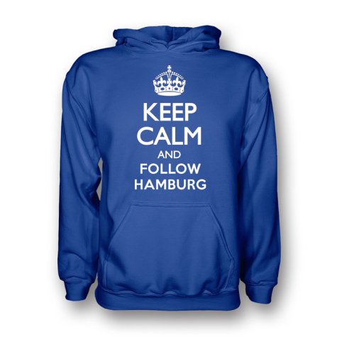 Keep Calm And Follow Hamburg Hoody (blue)