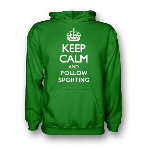 Keep Calm And Follow Sporting Lisbon Hoody (green) - Kids