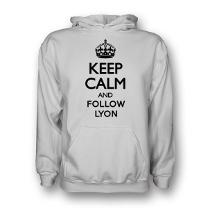 Keep Calm And Follow Lyon Hoody (white)