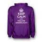 Keep Calm And Follow Fiorentina Hoody (purple)