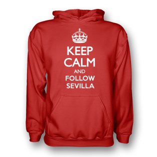 Keep Calm And Follow Sevilla Hoody (red) - Kids