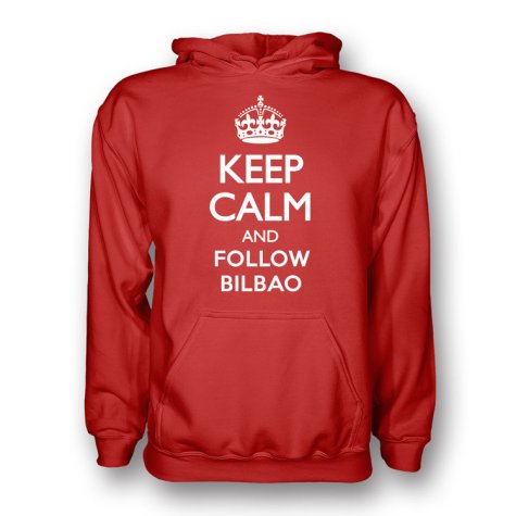 Keep Calm And Follow Athletic Bilbao Hoody (red)
