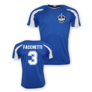 Giacinto Facchetti Inter Milan Sports Training Jersey (blue)