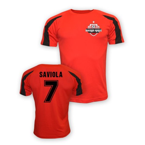 Javier Saviola River Plate Sports Training Jersey (red) - Kids