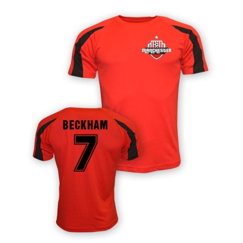 David Beckham Man Utd Sports Training Jersey (red)