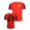 David Alaba Bayern Munich Sports Training Jersey (red)