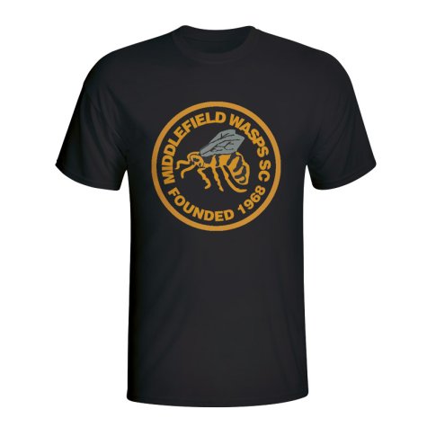 Middlefield Wasps Core Logo T-Shirt (Black) - Kids