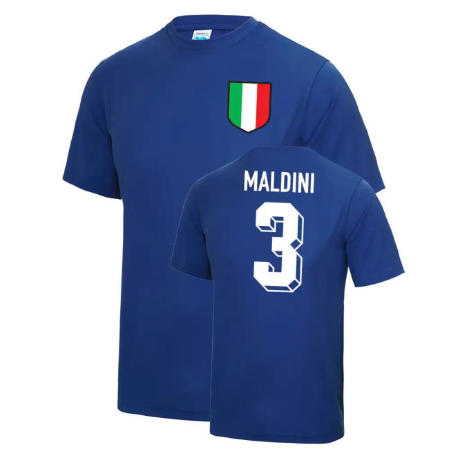 Paolo Maldini Italy World Cup Football T Shirt