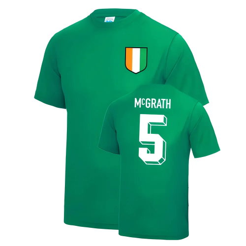 Paul McGrath Ireland World Cup Football T Shirt
