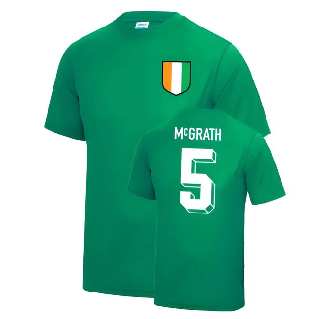 Paul McGrath Ireland World Cup Football T Shirt