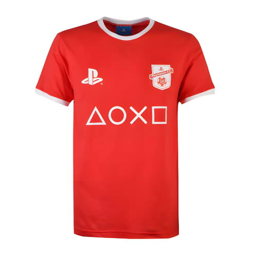 Playstation Tee Red Cotton