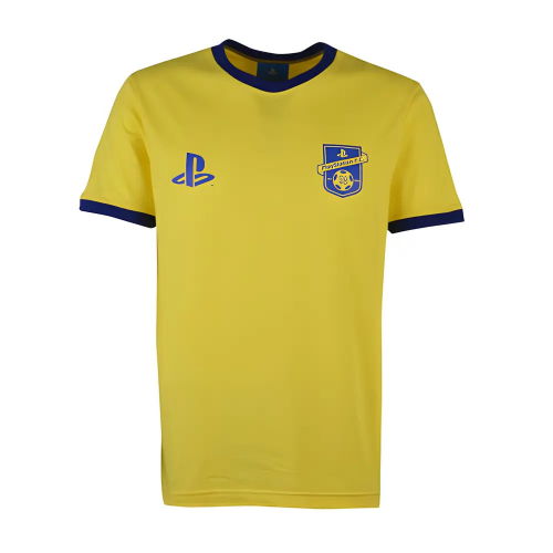 Playstation Tee Yellow/Royal Cotton