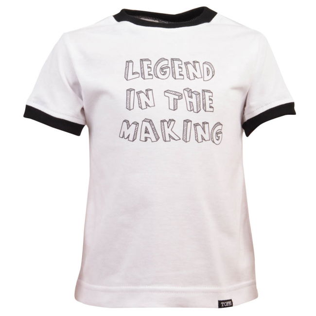 Kids Legend in the Making - White/Black Ringer