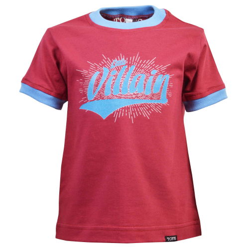 Kids Little Villain - Maroon/Sky Ringer