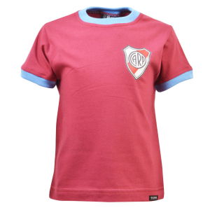Kids River Plate 12th Man T-Shirt - Maroon/Sky Ringer