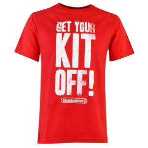 Subbuteo Get Your Kit Off T-Shirt - Red