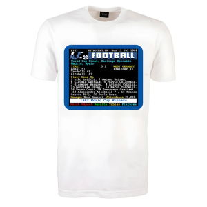 1982 World Cup Final Italy v West Germany Retrotext T-Shirt
