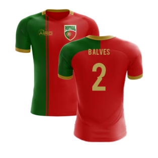 2024-2025 Portugal Flag Home Concept Football Shirt (B.Alves 2) - Kids