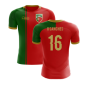2024-2025 Portugal Flag Home Concept Football Shirt (R.Sanches 16) - Kids
