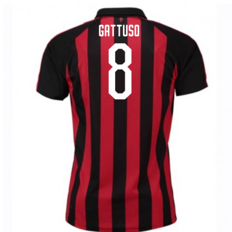 2018-2019 AC Milan Puma Home Football Shirt (Gattuso 8)