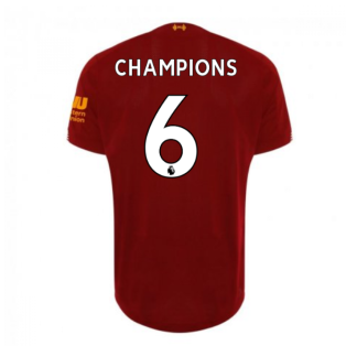 2019-2020 Liverpool Home Football Shirt (Champions 6) - Kids