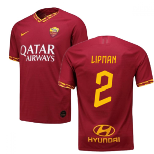 2019-2020 Roma Authentic Vapor Match Home Nike Shirt (Lipman 2)