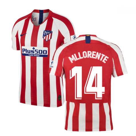 2019-2020 Atletico Madrid Vapor Match Home Shirt (M Llorente 14)