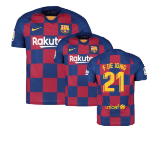 2019-2020 Barcelona Home Nike Football Shirt (S.ROBERTO 20)