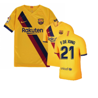 2019-2020 Barcelona Away Nike Shirt (Kids) (S.ROBERTO 20)