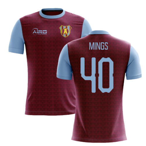 2025-2026 Villa Home Concept Football Shirt (Mings 40)