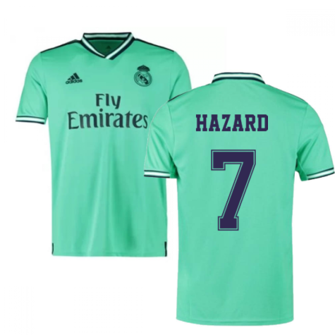 2019-2020 Real Madrid Adidas Third Football Shirt (Hazard 7)