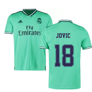 2019-2020 Real Madrid Adidas Third Football Shirt (Jovic 18)