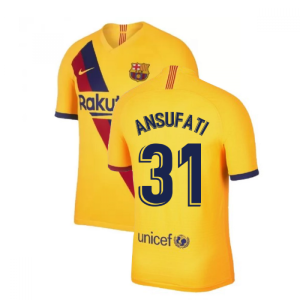 2019-2020 Barcelona Away Nike Football Shirt (Ansu Fati 31)