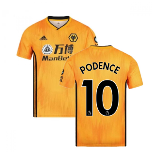 2019-2020 Wolves Home Football Shirt (Podence 10)