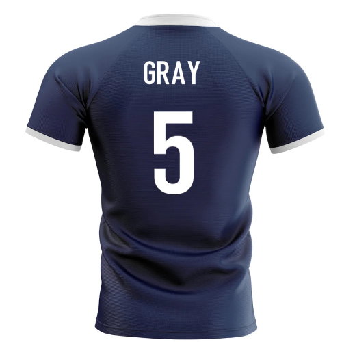 2025-2026 Scotland Flag Concept Rugby Shirt (Gray 5)
